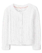 Cardigan en tricot torsadé pour fille - Uniforme - Blue