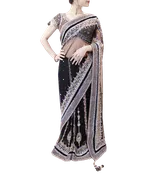 BLACK SAREE