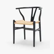 Denmark Wishbone Chair Wood, Black
