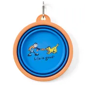 Jake & Rocket Tug of War Silicone Travel Dog Bowl