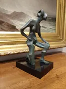 “Kneeling Women” Sculpture in Bonded Bronze by Madeleine Heumann (1933-2018)