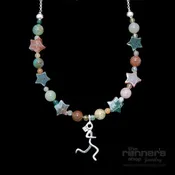 Silver "Atalanta" Runner w/ Fancy Jasper Necklace