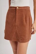Bluivy Corduroy A-Line Mini Skirt