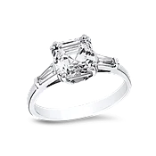 Asscher Cut 1.0 Ct. 14K Ring