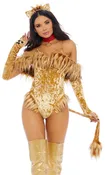 A Scaredy Lion 4-Piece Women's Movie Character Costume