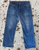 (JYJ0526-189) Vintage Levi 501xx Red Tab Super Wash Straight Leg Denim Jeans (JYJ0526-189)