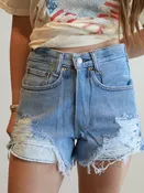 Blue jean baby shorts