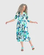 Alembika Coocon Aqua Dots Dress