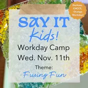 November 11th Studio Camp:  Fusing Fun (8:30AM-4:30PM) — Say it With Glass Designs