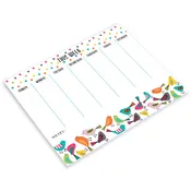 Weekly Planner Pad - Bright Birds