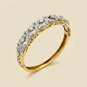 14k Diamond Bangle Bracelet