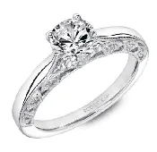 14K “Heaven’s Gates” Solitaire Engagement Ring