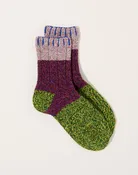 56 Yarns Grandrelle GOGH HOBO-Stitch Socks in Green