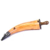 12" Scrimshawed Powder Horn