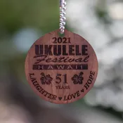 Commemorative Koa Medallion — Ukulele Festival Hawaii