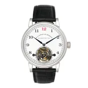 A. Lange & Sohne 1815 Tourbillon 730.079F Enamel Dial Platinum Mens Watch Box Papers