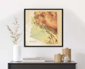 Arizona Elevation Map - Topographic Map with Shaded Relief, 24x24 inches