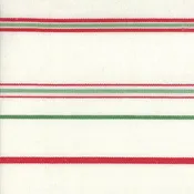 16" Toweling 920-175 White Red Green Stripe Moda