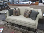 Beige Camelback Sofa