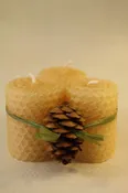 Honeycomb Beeswax Votives 3/Pack — Maine Mountain Soap & Candle Co.