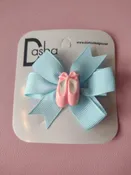 Dasha Pinwheel Hair Bow with Ballet Slippers 3915