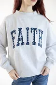 1897 Active Faith Mock Neck Sweatshirt for Women in Ice Grey | GT134-ICEGREY
