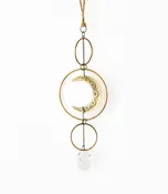 Surya Crescent Moon Brass Suncatcher #873