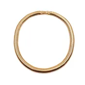 1940s Gold Gooseneck Necklace