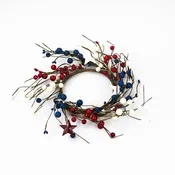 Americana Berries & Stars Candle Ring