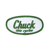 Ask Chuck Embroidery Badge - Green
