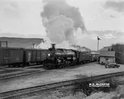AT&SF no. 2911 4-8-4 Eastbound at Summit Station, Cajon Pass