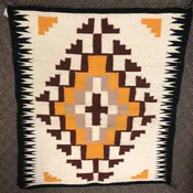 Authentic Navajo Handwoven wool rug.  Vintage rug from the 1970’s excellent condition.