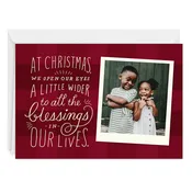 All the Blessings Custom Christmas Card