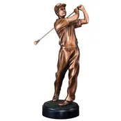 15" Male Golf Swing Sculpture