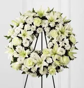 White Floral Wreath
