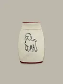 100% Cashmere Poodle Dog Sweater