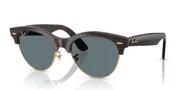 0RB2341 Clubmaster Way - Red Havana On Gold
