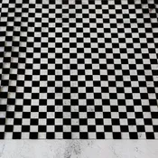 Black Checkerboard Vinyl 5yds