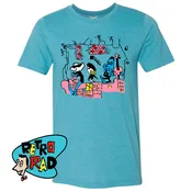 Retro Rad Tee: Puppet Band (Unisex/Men's)