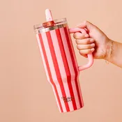 40 oz Flip Straw Tumbler Stripes