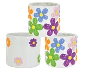 12 Piece Flower Power Ceramic Containers