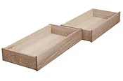 All Natural Solid Oak Under Bed Storage Drawers