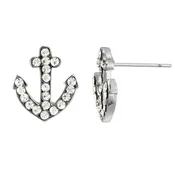 Pave Anchor Earrings