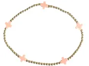 enewton | egirl Signature Cross Small Bracelet - 2mm {Pink}
