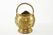 19th Century English Brass Fireplace Scuttle Bucket — LA MAISON SUPREME