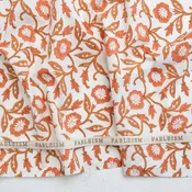 Fableism Indian Block Print - Trumpet Vines - Sienna