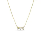 14k Tapered Baguettes Necklace