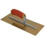 11 X 4 1/2 PermaShape® Golden Stainless Steel Finishing Trowel w/Curved DuraSoft® Handle