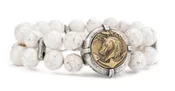 French Kande White Turquoise Bracelet