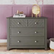 Atwood 3-Drawer Dresser, Lunar Gray